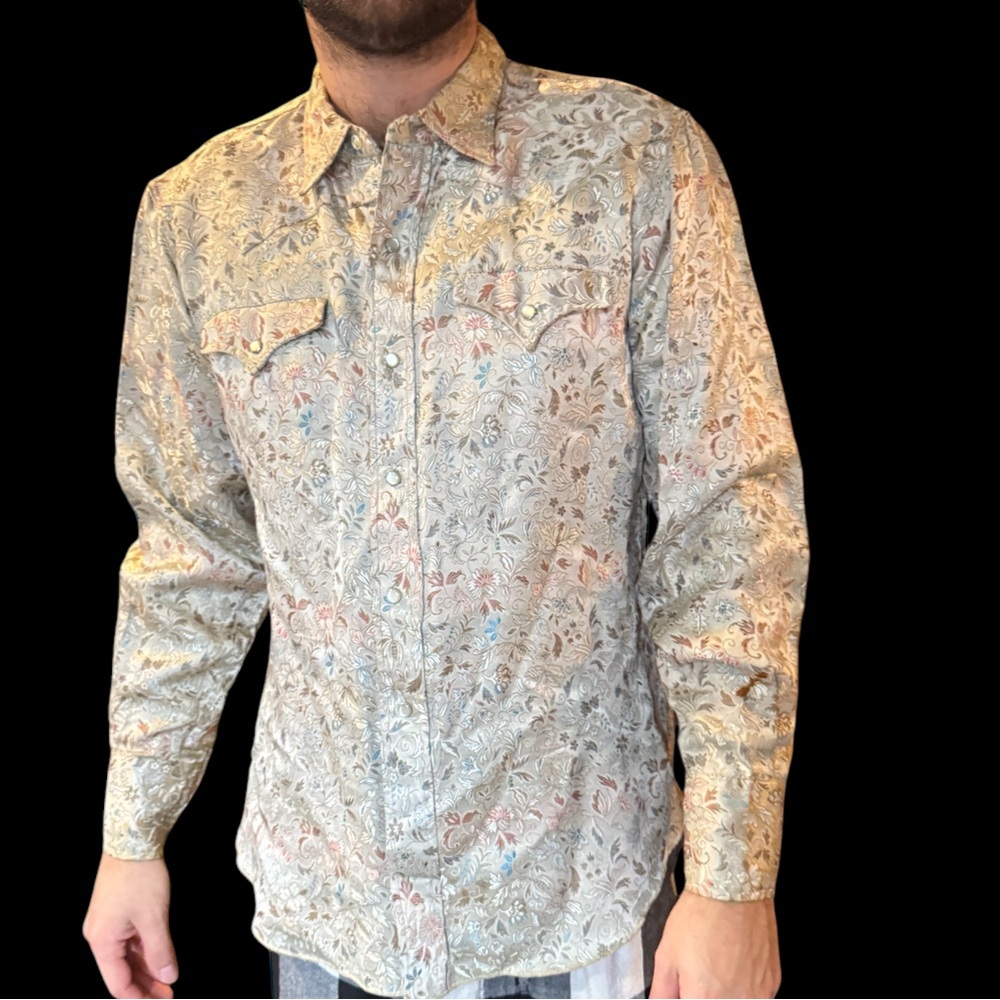 Amazing vintage Hi Bar C western pearl snap